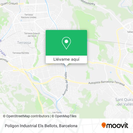 Mapa Polígon Industrial Els Bellots