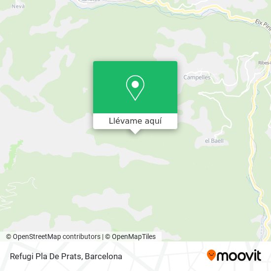 Mapa Refugi Pla De Prats