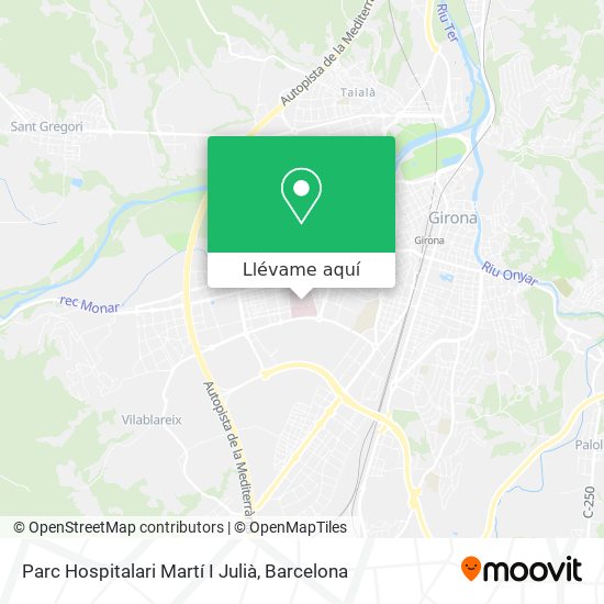 Mapa Parc Hospitalari Martí I Julià
