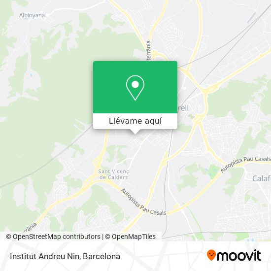 Mapa Institut Andreu Nin