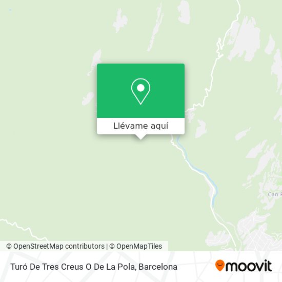 Mapa Turó De Tres Creus O De La Pola
