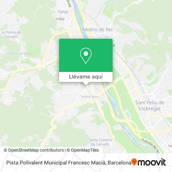 Mapa Pista Polivalent Municipal Francesc Macià