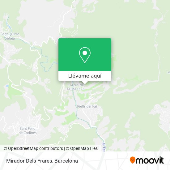 Mapa Mirador Dels Frares