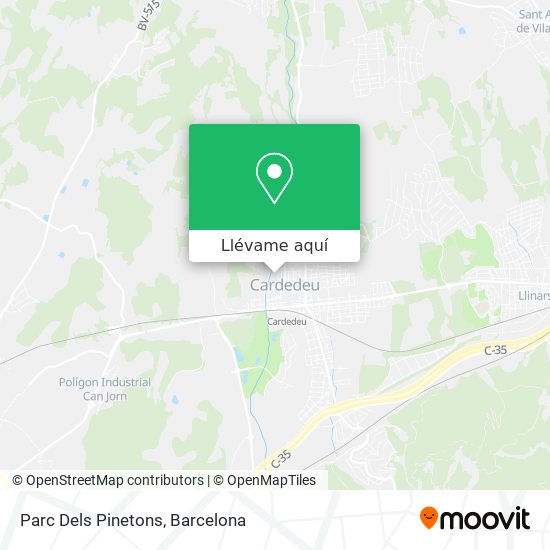 Mapa Parc Dels Pinetons