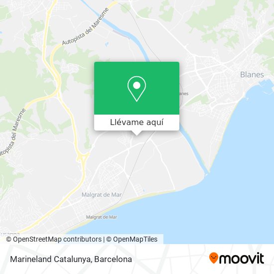 Mapa Marineland Catalunya