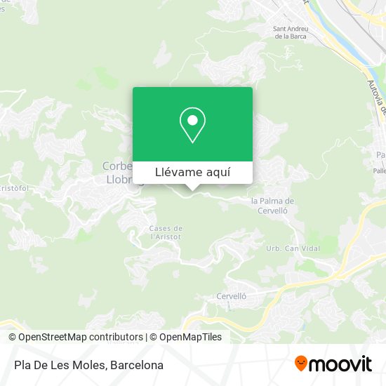 Mapa Pla De Les Moles
