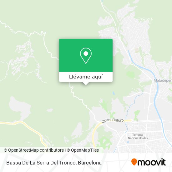 Mapa Bassa De La Serra Del Troncó