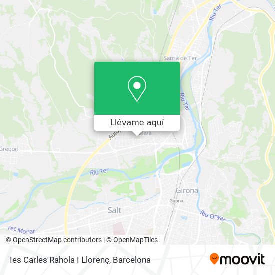 Mapa Ies Carles Rahola I Llorenç