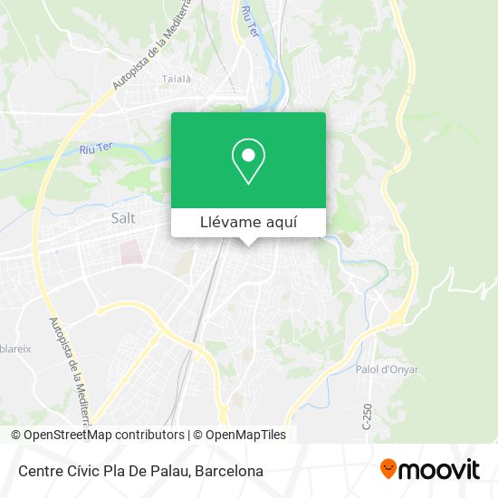 Mapa Centre Cívic Pla De Palau