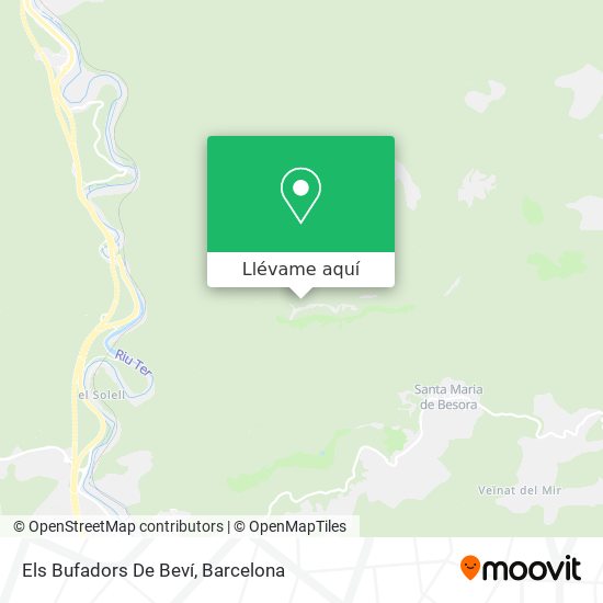 Mapa Els Bufadors De Beví