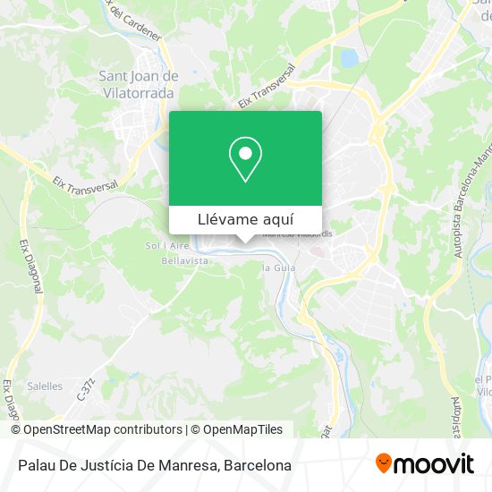 Mapa Palau De Justícia De Manresa
