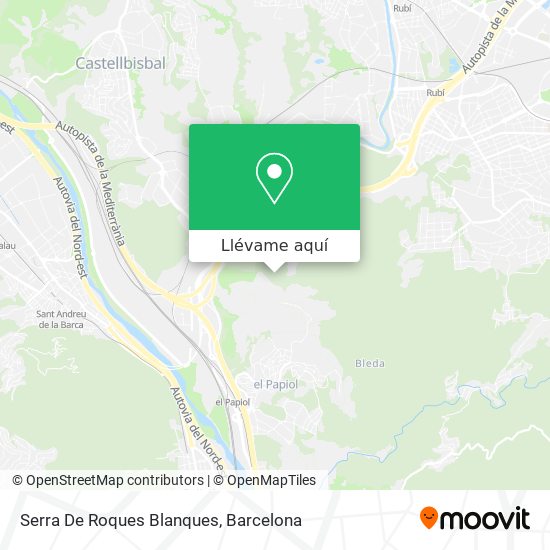 Mapa Serra De Roques Blanques