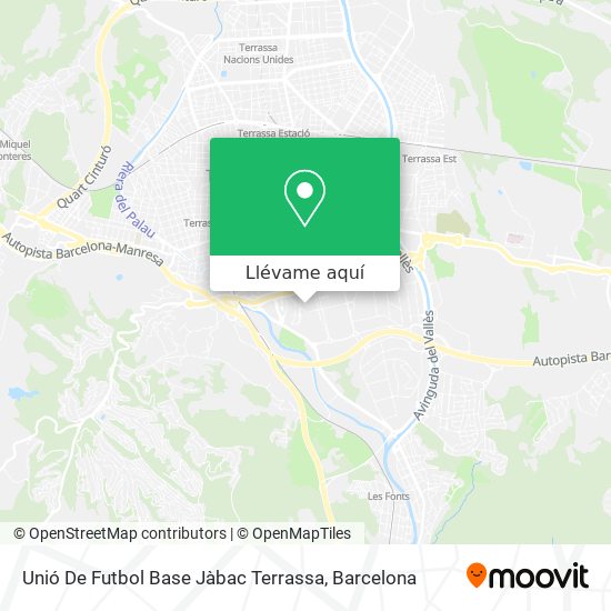 Mapa Unió De Futbol Base Jàbac Terrassa