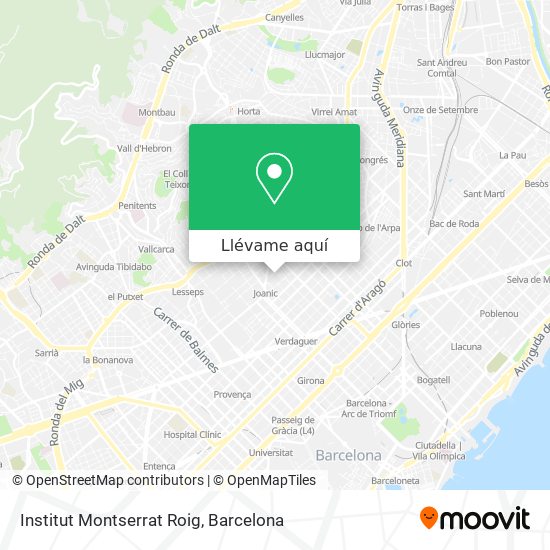 Mapa Institut Montserrat Roig