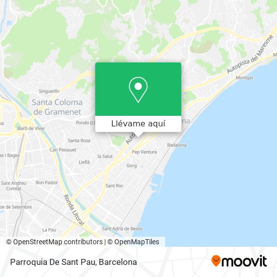 Mapa Parroquia De Sant Pau