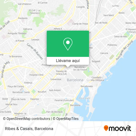 Mapa Ribes & Casals