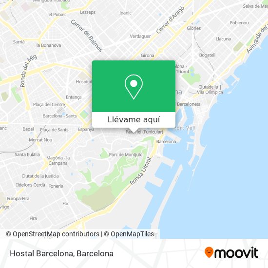 Mapa Hostal Barcelona