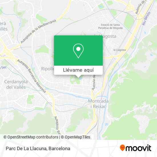 Mapa Parc De La Llacuna