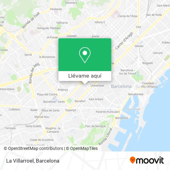 Mapa La Villarroel
