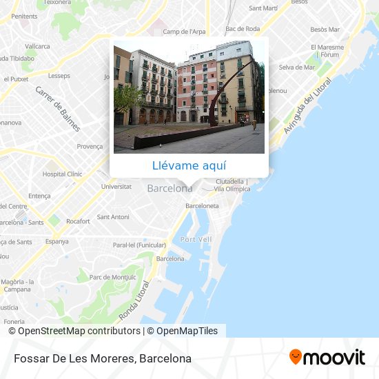 Mapa Fossar De Les Moreres