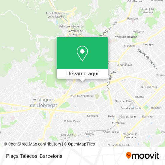 Mapa Plaça Telecos