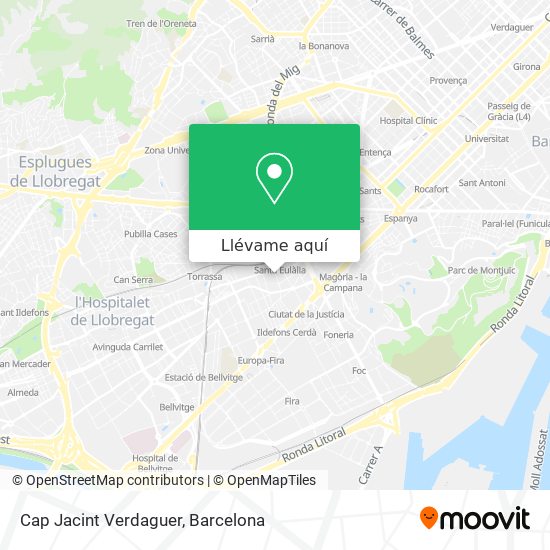 Mapa Cap Jacint Verdaguer