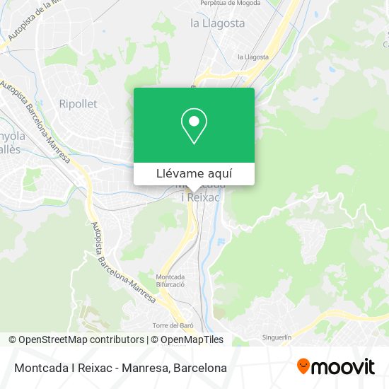 Mapa Montcada I Reixac - Manresa