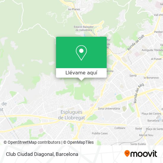 Mapa Club Ciudad Diagonal