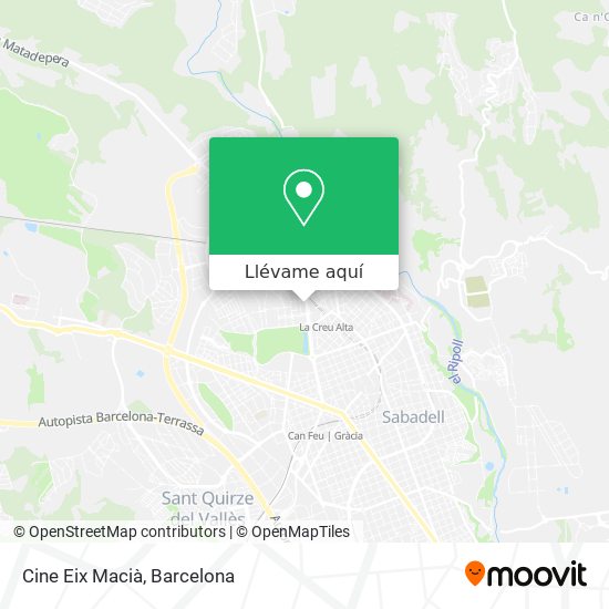 Mapa Cine Eix Macià