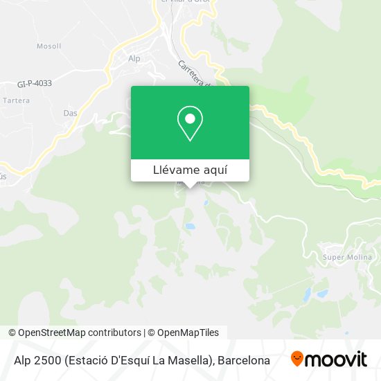 Mapa Alp 2500 (Estació D'Esquí La Masella)