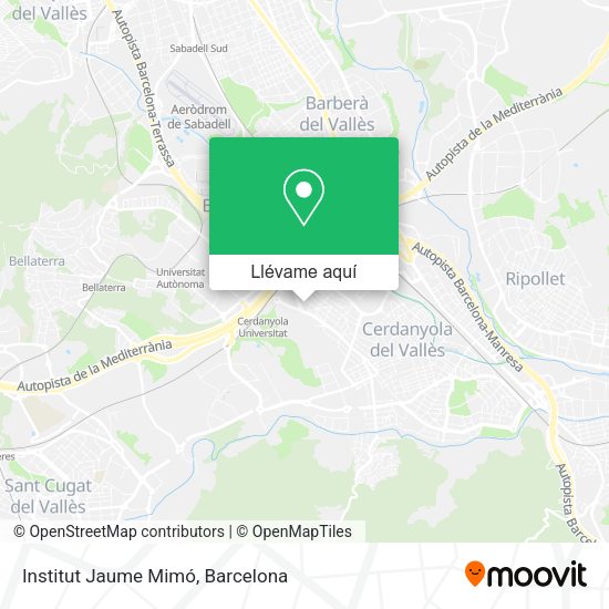 Mapa Institut Jaume Mimó