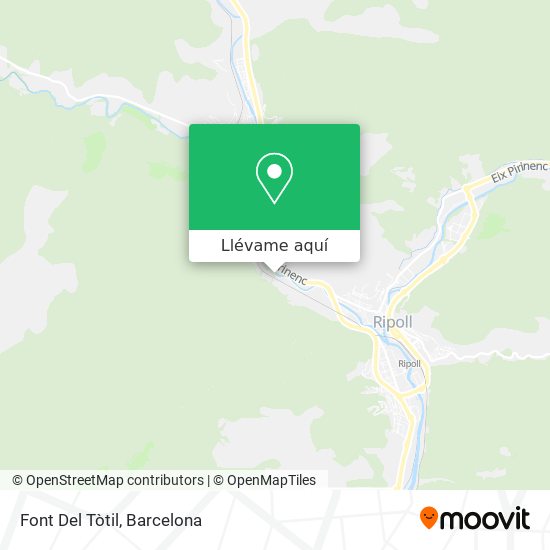 Mapa Font Del Tòtil