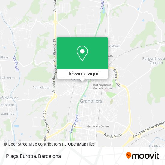Mapa Plaça Europa