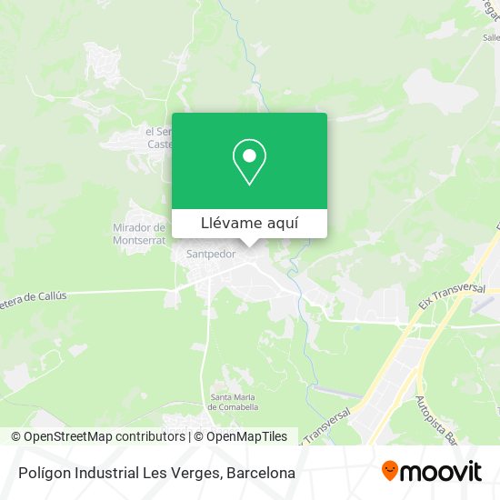 Mapa Polígon Industrial Les Verges