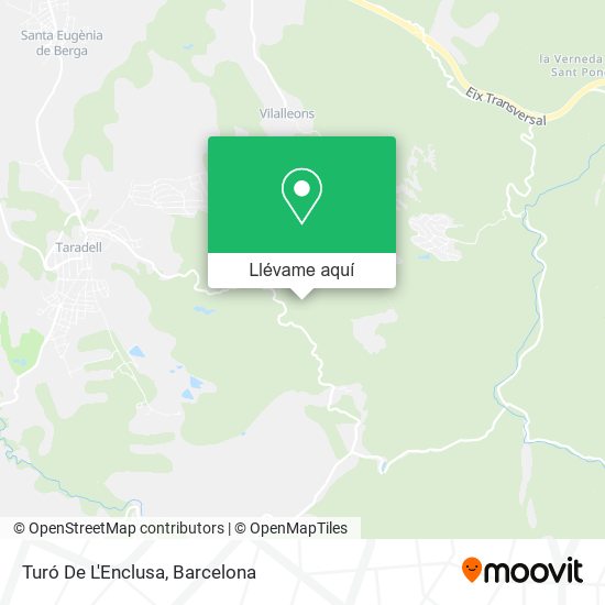 Mapa Turó De L'Enclusa