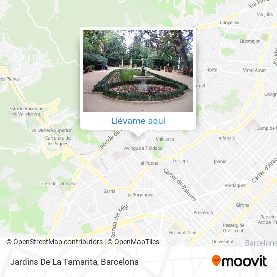 Mapa Jardins De La Tamarita