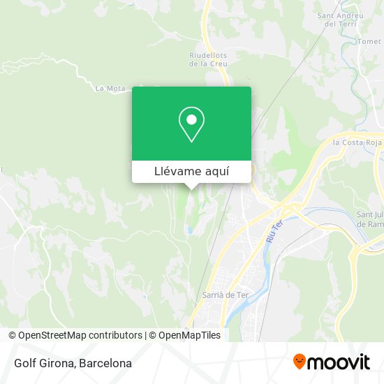 Mapa Golf Girona