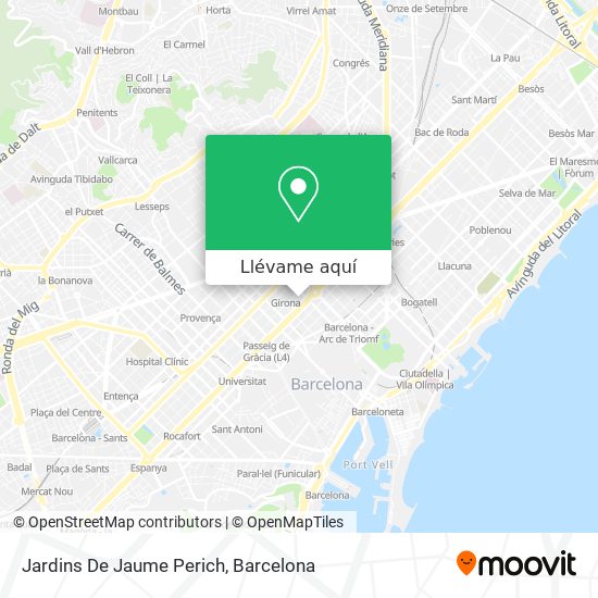 Mapa Jardins De Jaume Perich