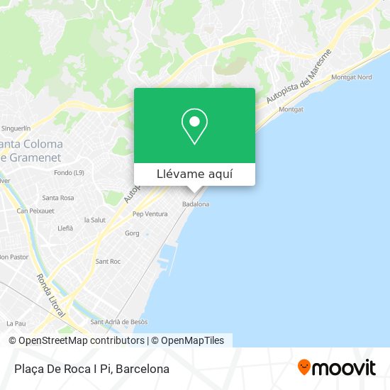 Mapa Plaça De Roca I Pi