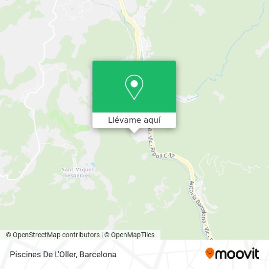 Mapa Piscines De L'Oller