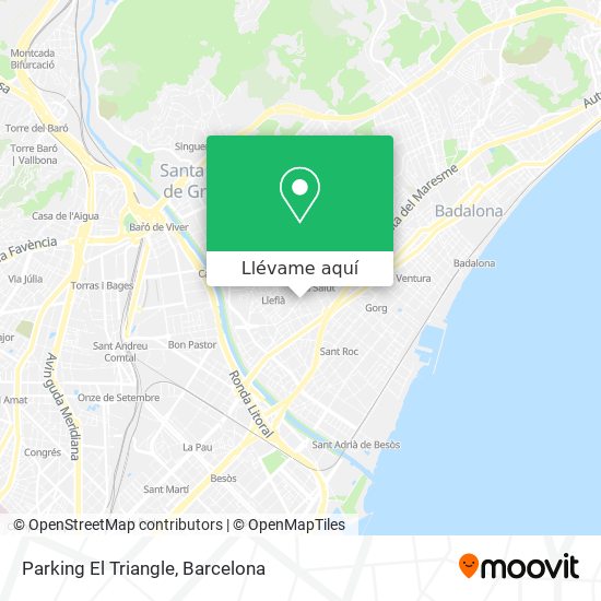 Mapa Parking El Triangle