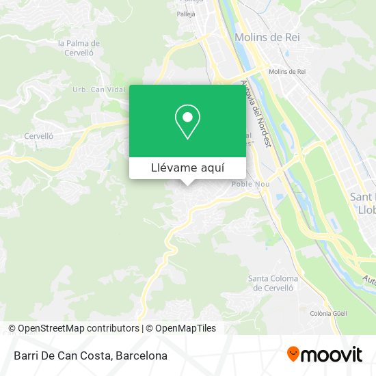 Mapa Barri De Can Costa