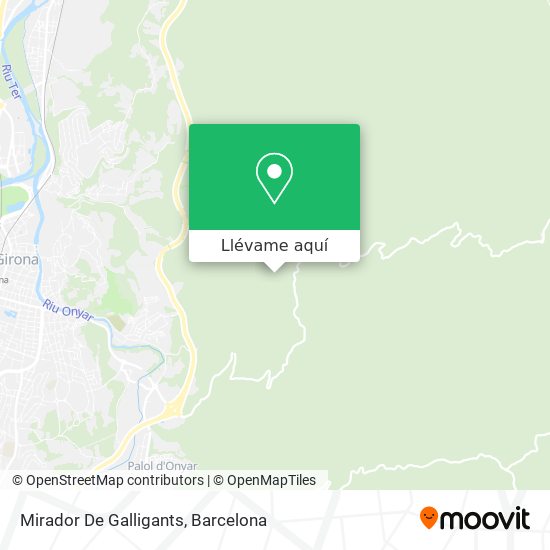 Mapa Mirador De Galligants