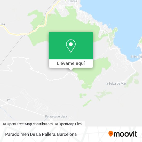 Mapa Paradolmen De La Pallera