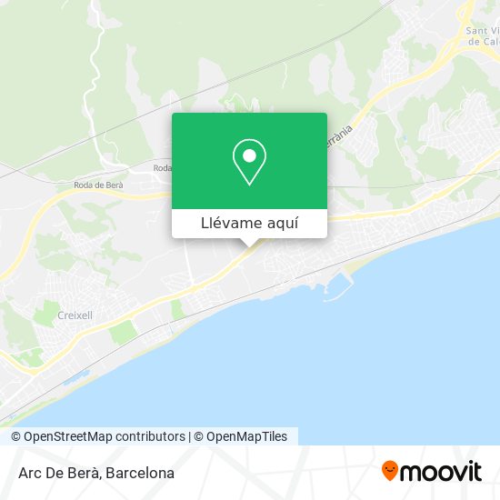 Mapa Arc De Berà