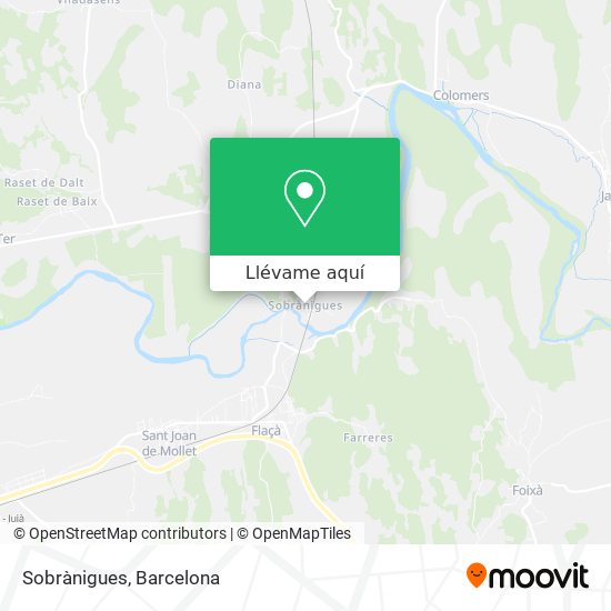 Mapa Sobrànigues