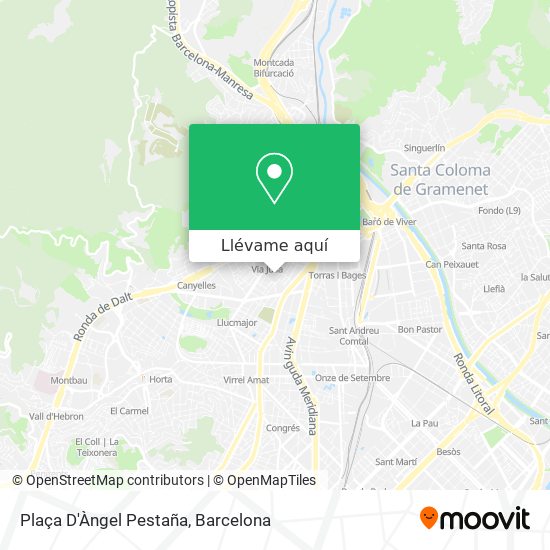 Mapa Plaça D'Àngel Pestaña