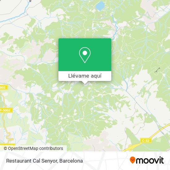 Mapa Restaurant Cal Senyor