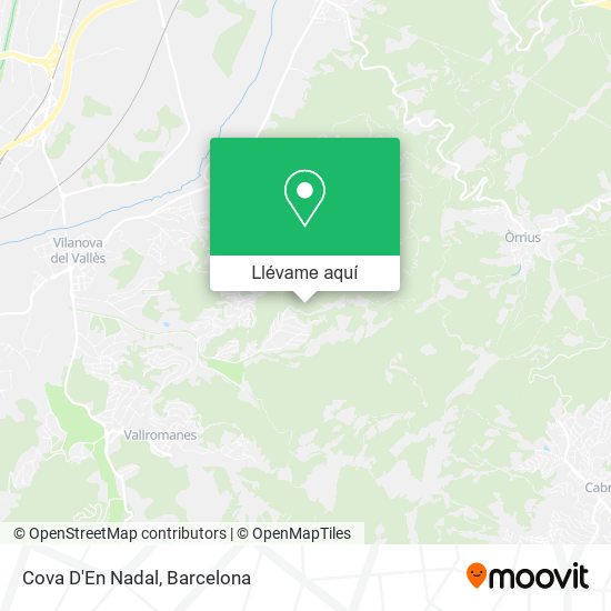 Mapa Cova D'En Nadal