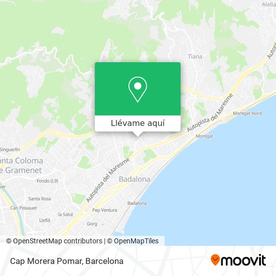 Mapa Cap Morera Pomar